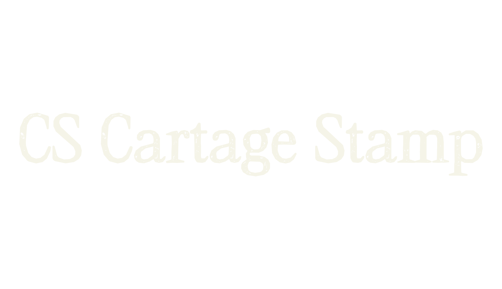 CS Cartage Stamp