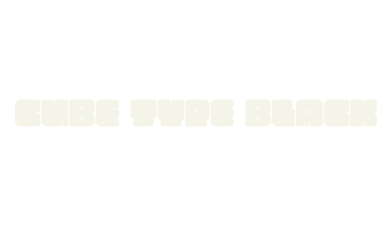 CUBE TYPE Black