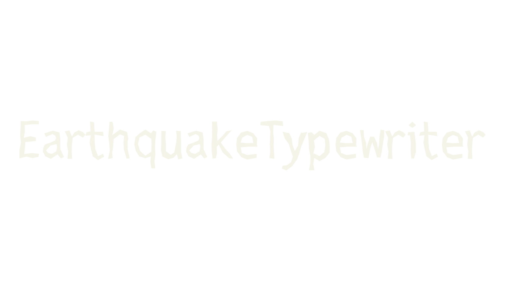 EarthquakeTypewriter