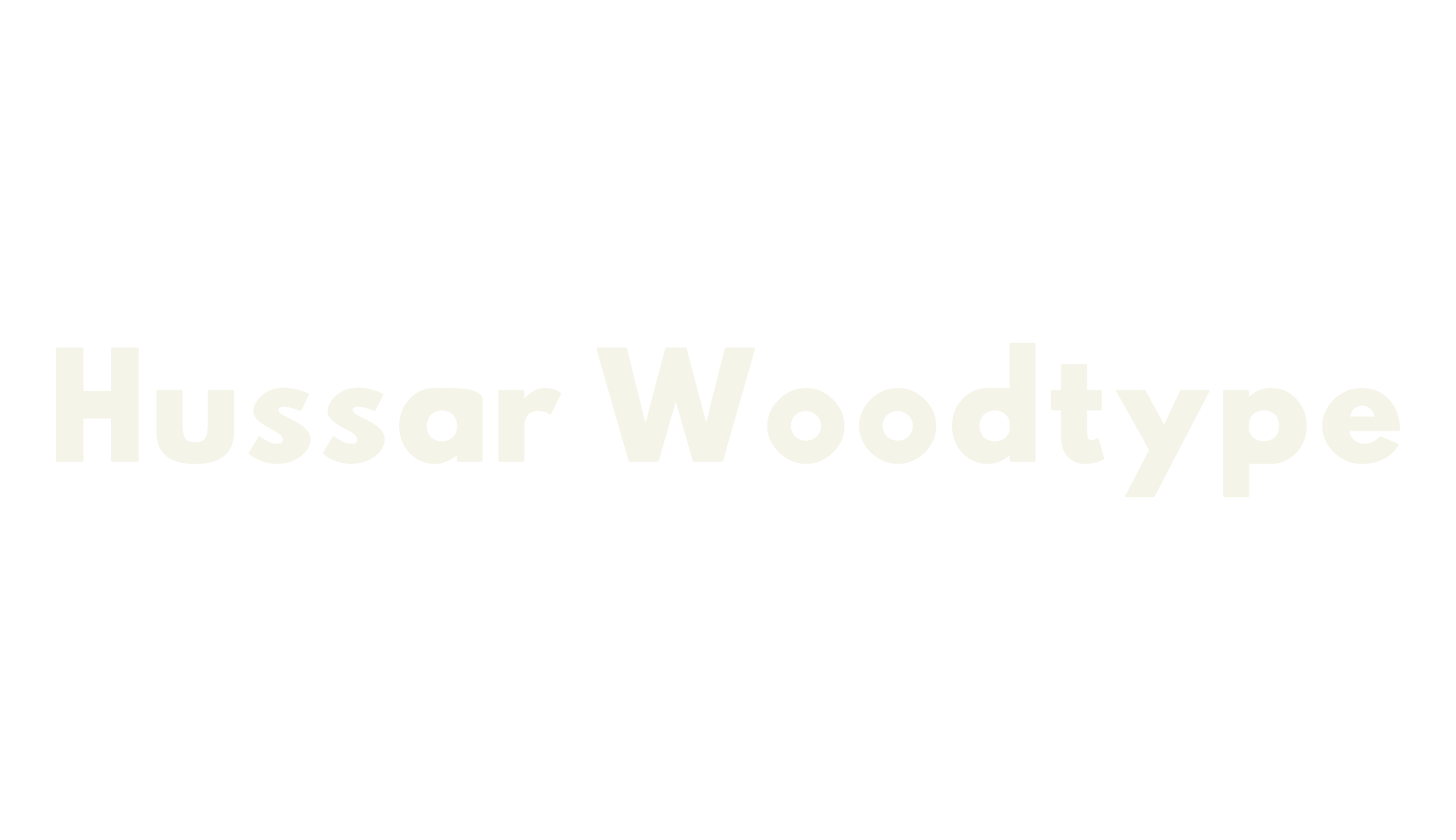 Hussar Woodtype